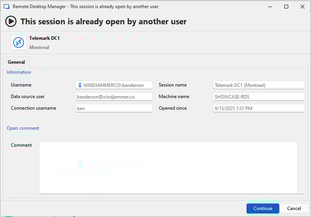 Real-time connection