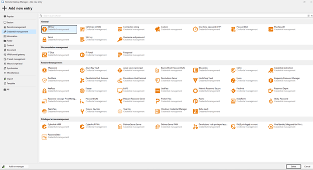 Centralized password vault
