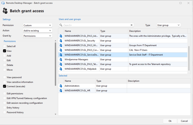Role-based access control system