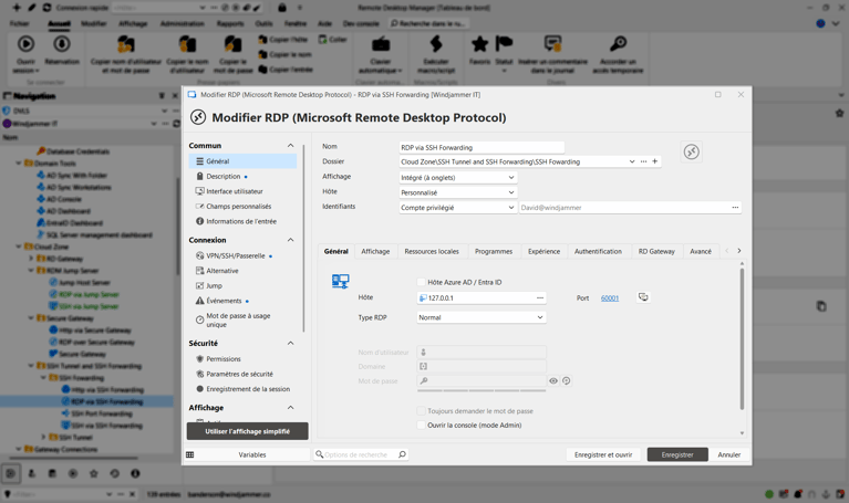 Personnalisez vos entrées selon vos besoins