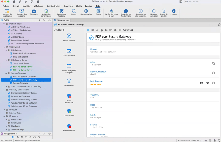 Gérez facilement toutes vos connexions à distance