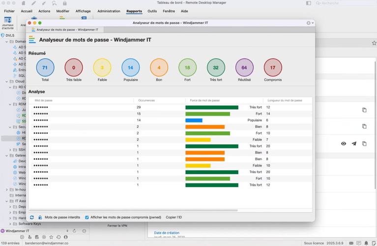 Analysez les mots de passe et appliquez des politiques