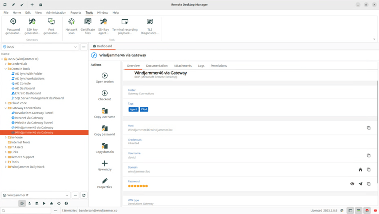 Easily manage all your remote connections