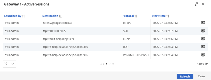 Gateway screenshot 2