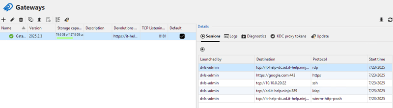 Gateway screenshot 3