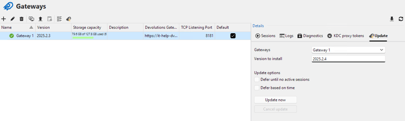 Gateway screenshot 5