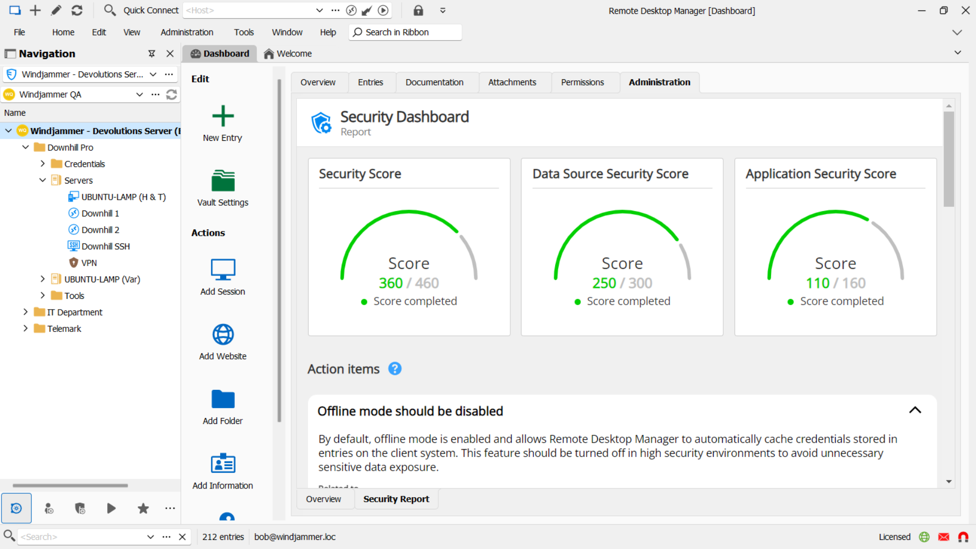 !!Security Report in RDM.png