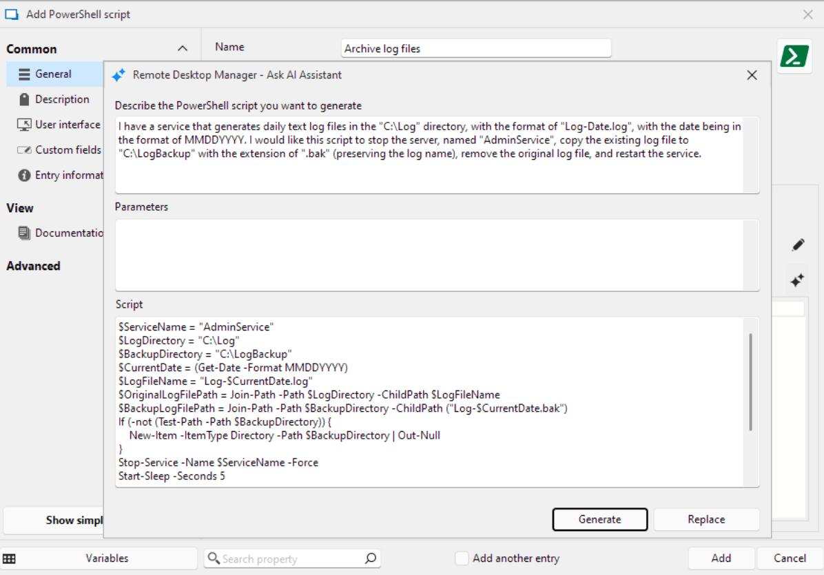 Ai-assisted script generator