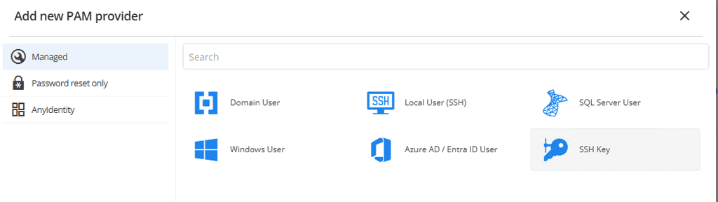 Adding a new SSH Key PAM provider