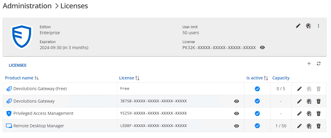 Addition of Devolutions Gateway (Free) license