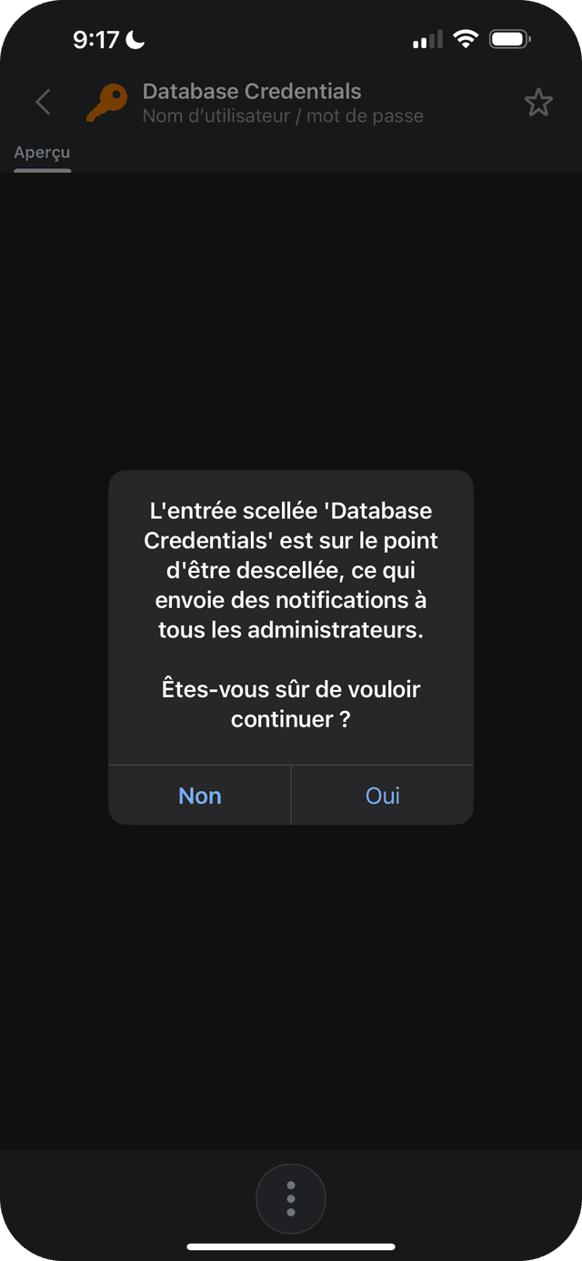 Ajout du support pour les entrées scellées