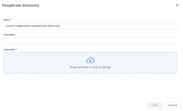 Creating a custom passphrase dictionary