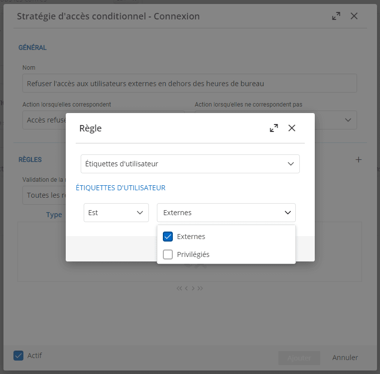 Création d’une stratégie d’accès conditionnel avec des étiquettes utilisateur