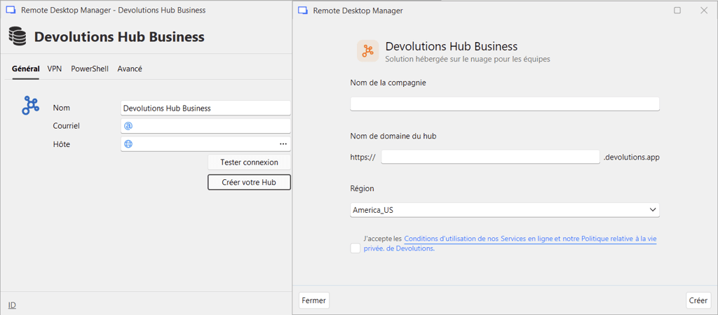 Créer votre Hub Devolutions directement dans RDM