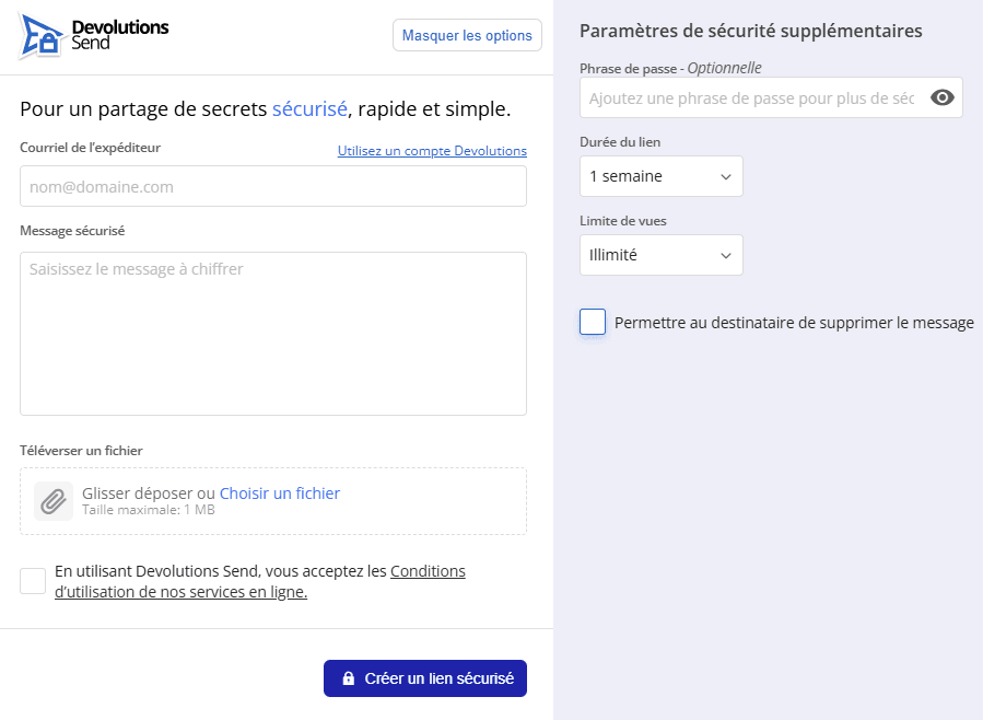 Devolutions send mis à jour