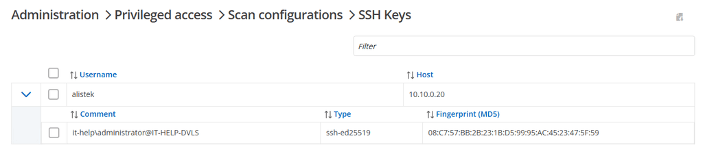 Discovered SSH keys through the new SSH Key PAM provider
