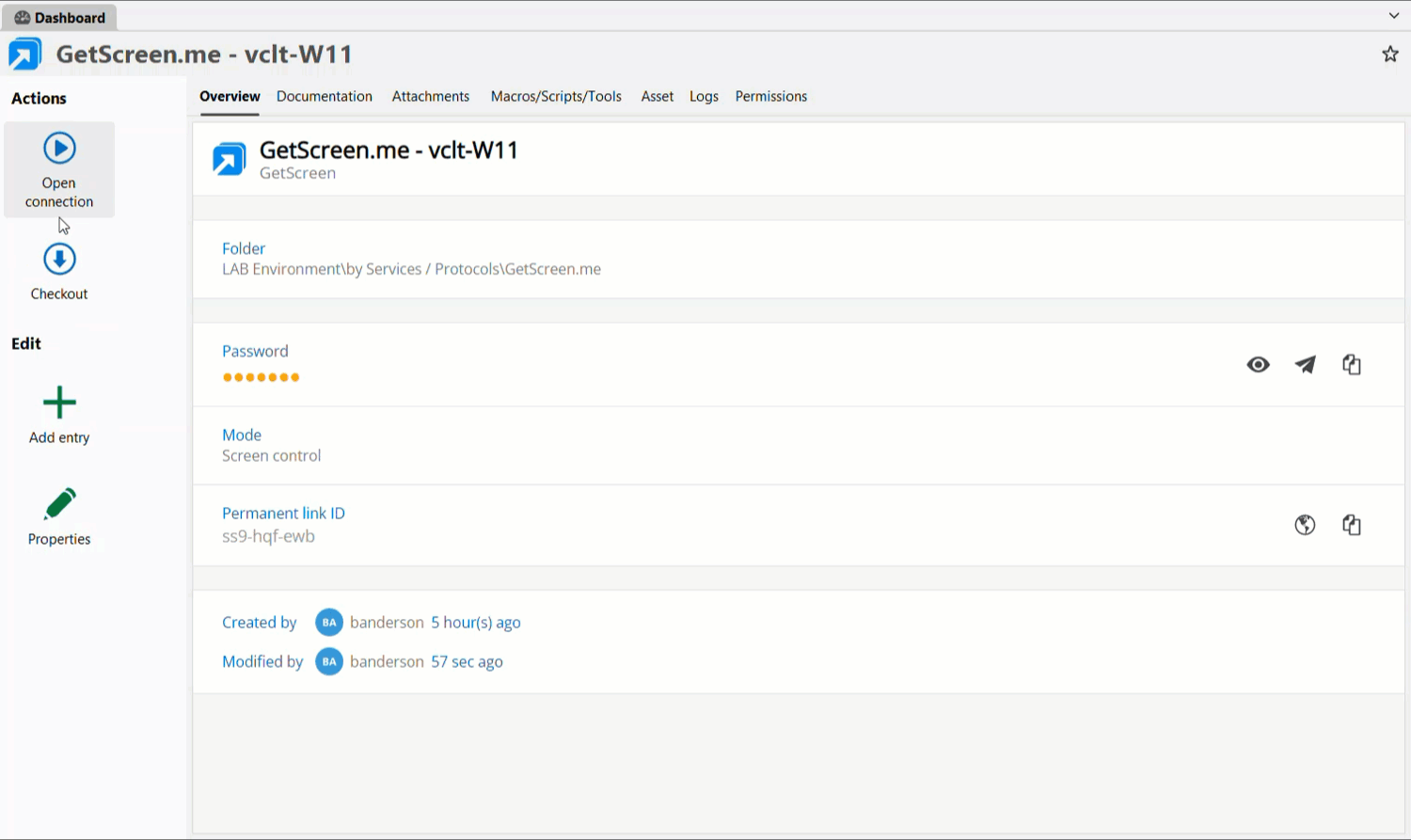 GetScreen integration