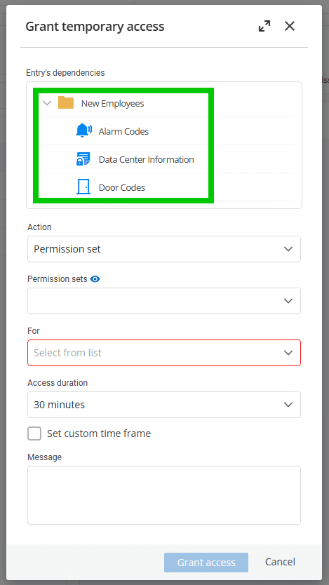 Grant temporary access devolutions dvls blog 2025.1