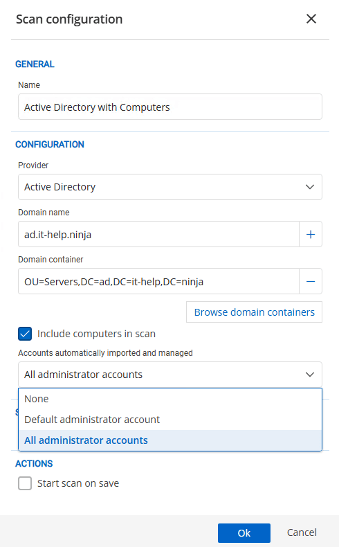 Import all discoverable windows local administrator accounts