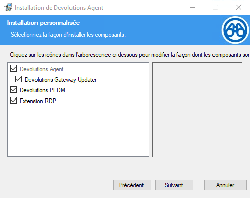 Installation de Devolutions Agent