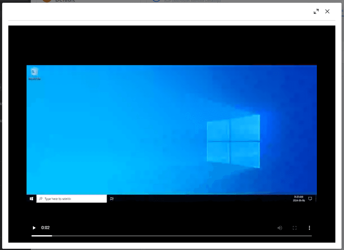 Lecture des enregistrements de session directement dans DVLS