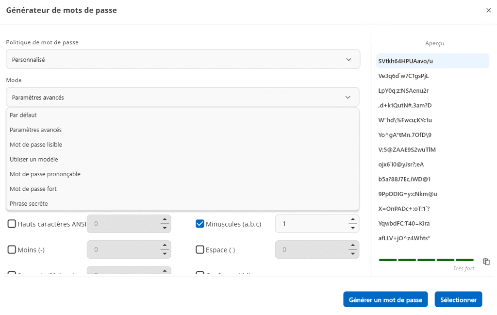 Modes améliorés du générateur de mots de passe devolutions wpm blog 2025.3