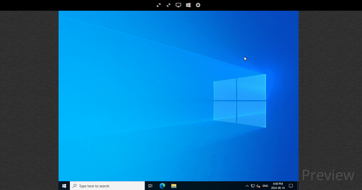 Session VNC de l’application web DVLS