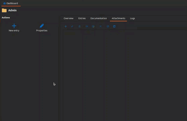 Showcasing available entry types in rdm linux