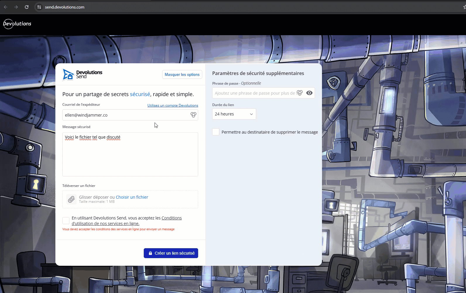Téléversez un fichier