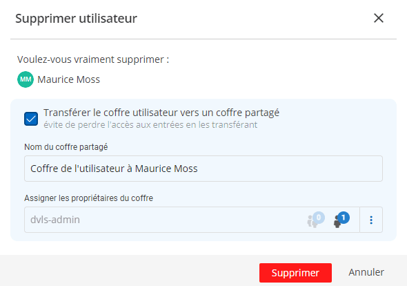 Transférer un coffre utilisateur vers un coffre partagé lors du départ d’un utilisateur