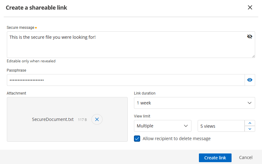 Transferring files via Devolutions Send from within DVLS