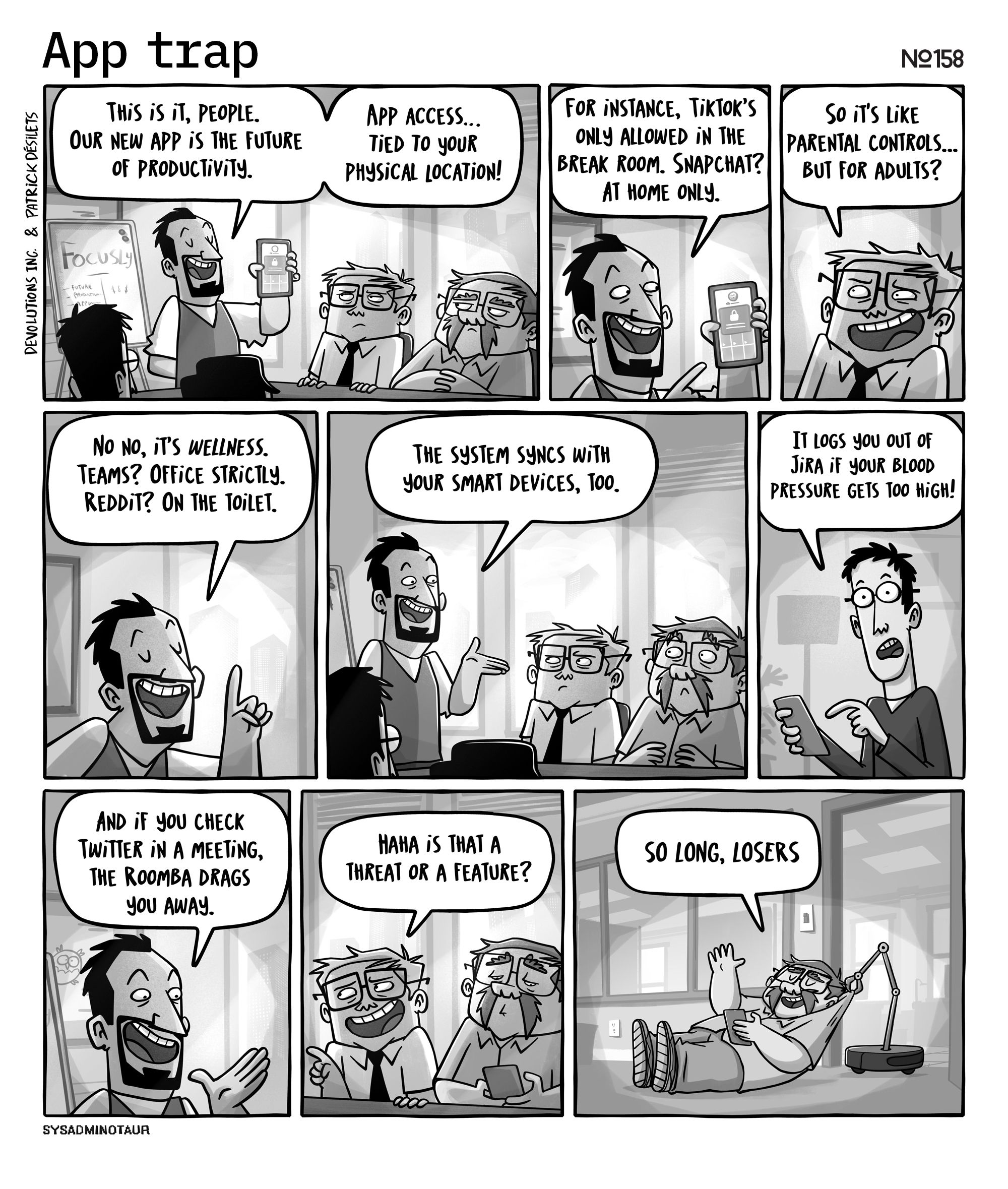 !!Sysadminotaur 158 app trap devolutions blog