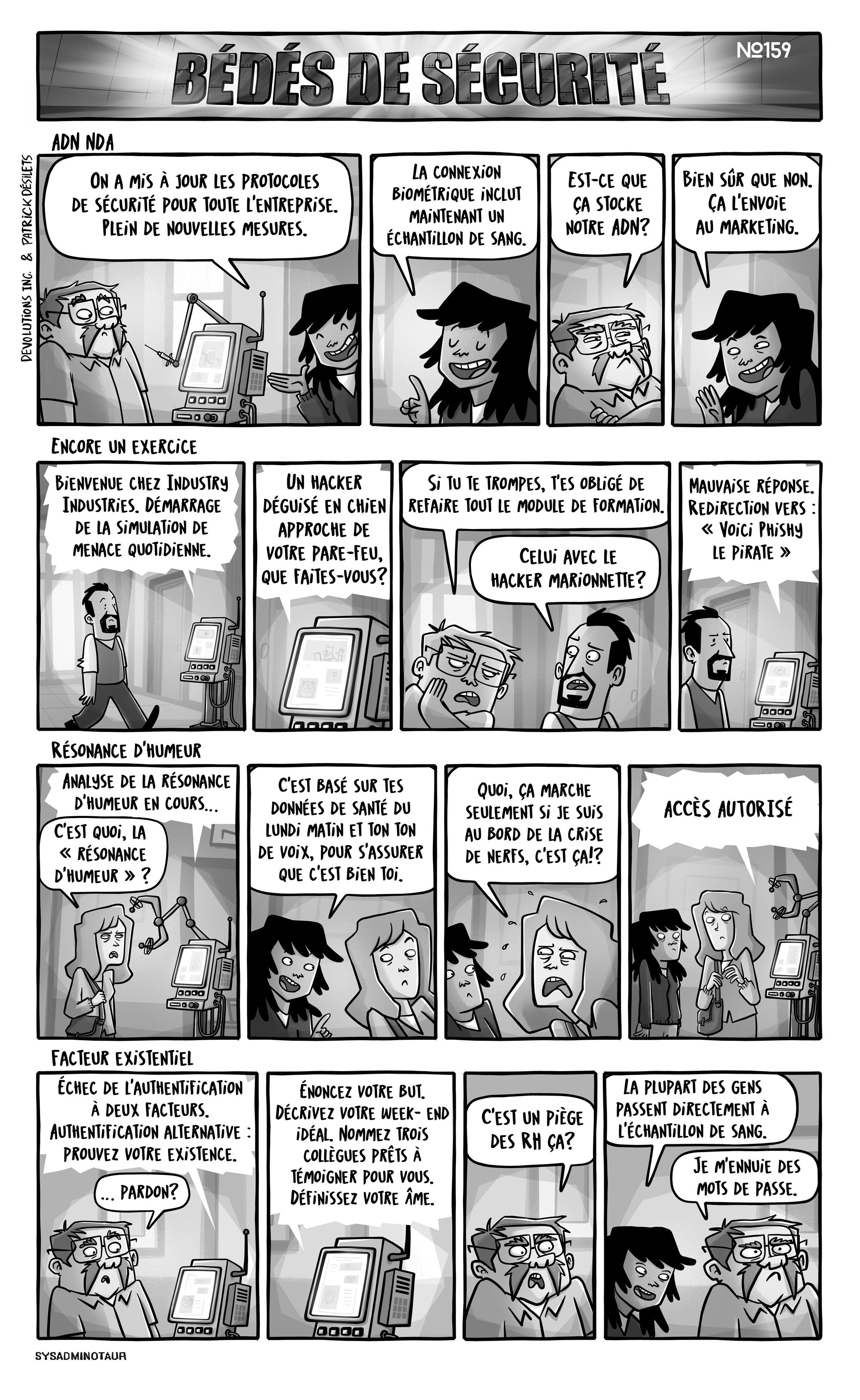 !!Sysadminotaur 159 security comics devolutions blogue