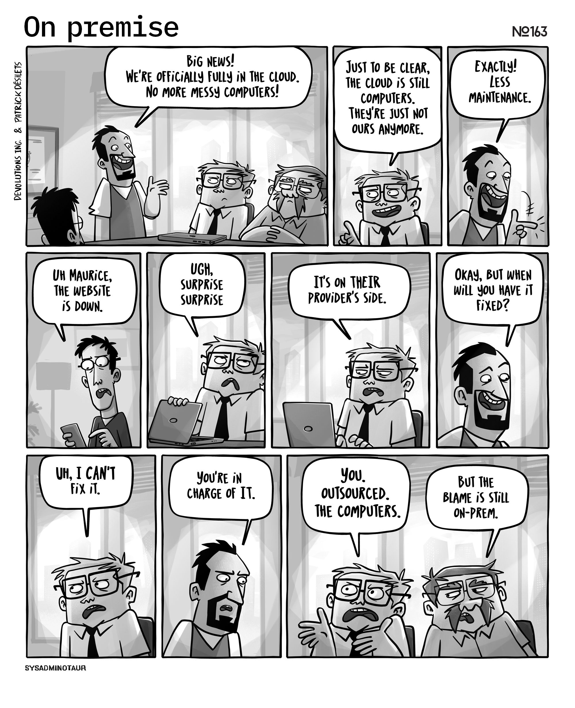 !!Sysadminotaur 163 on premise devolutions blog