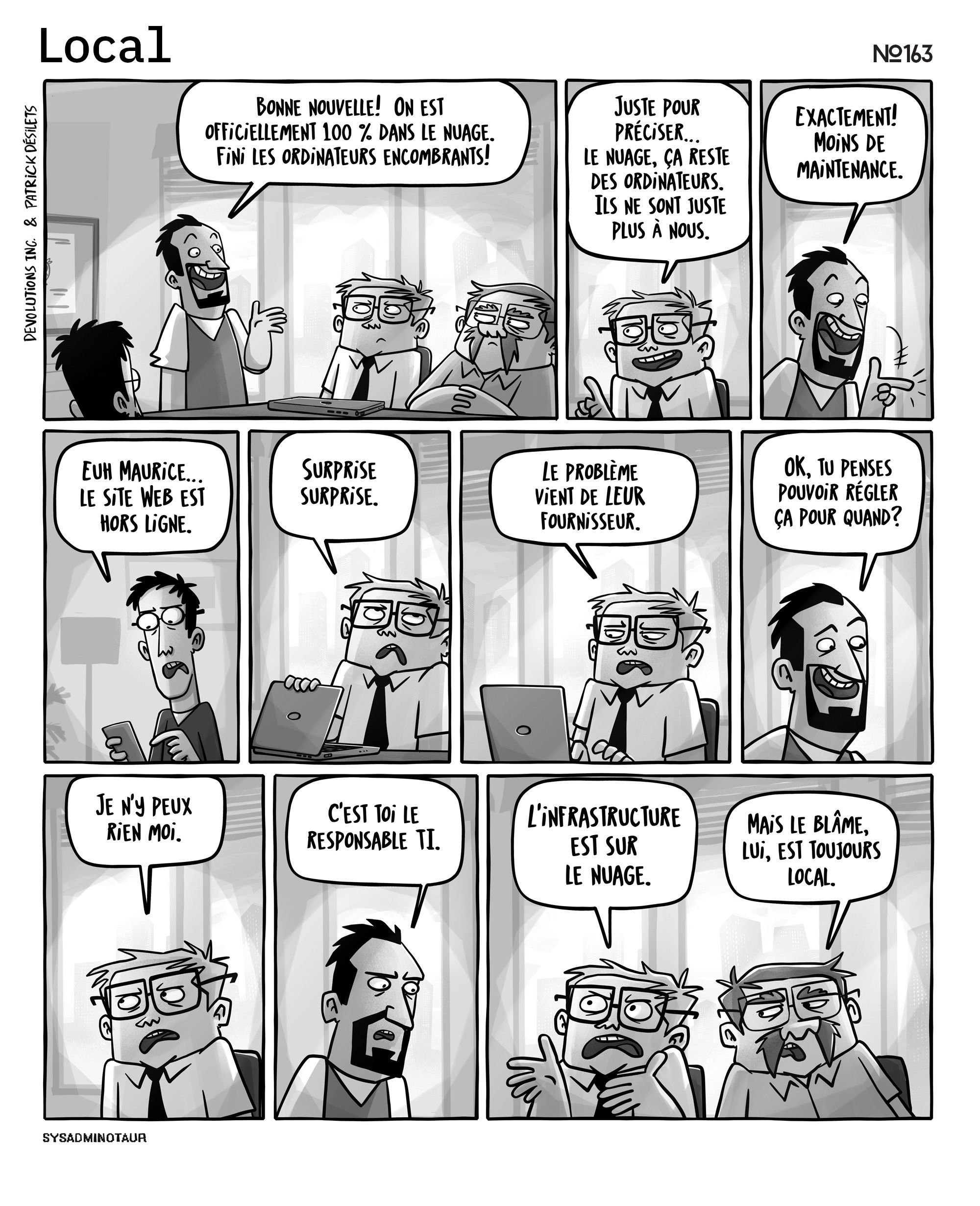 !!Sysadminotaur 163 local devolutions blogue