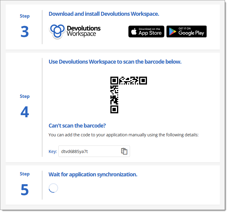 Devolutions Workspace Push method