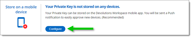 Configure the mobile device method