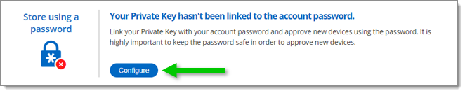 Configure the Password Method