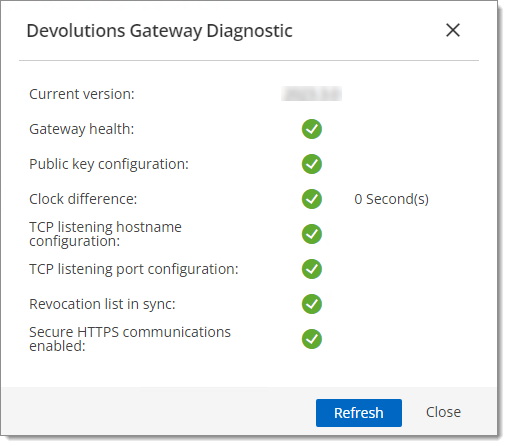 Gateway status