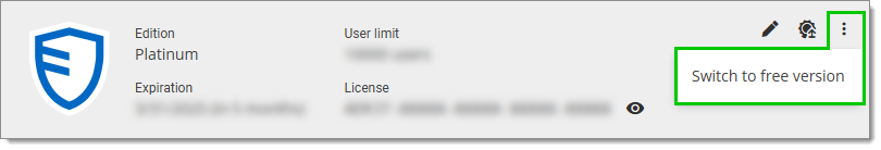 Switch to a free license