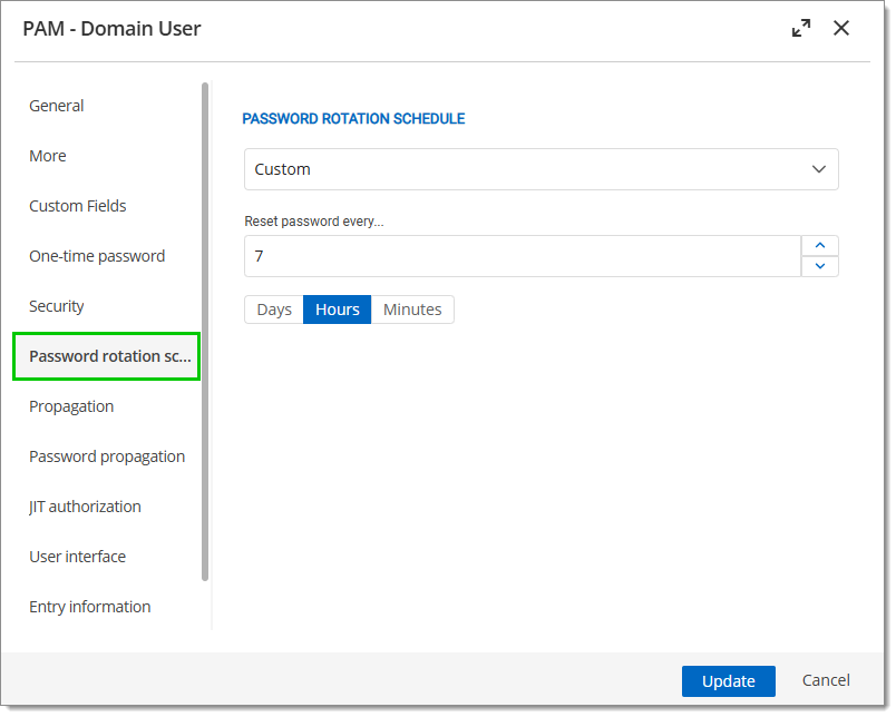 Scheduled PAM provider password rotation