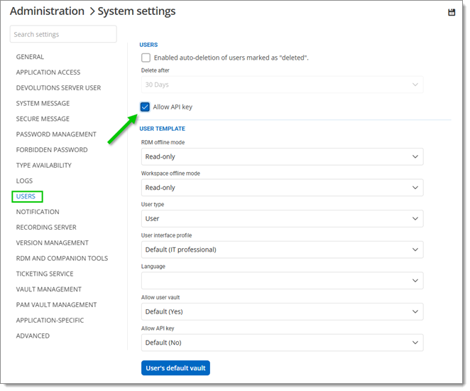 Allow API keys for all users of the data source