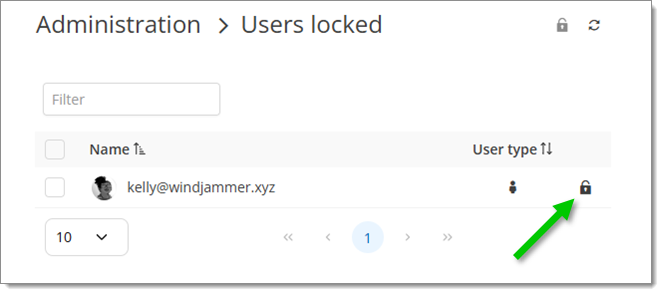 Administration - Users locked