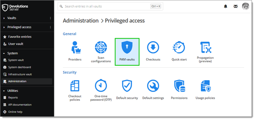 Administration - Privileged access - PAM vaults