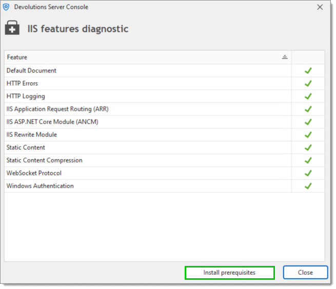 Install prerequisites