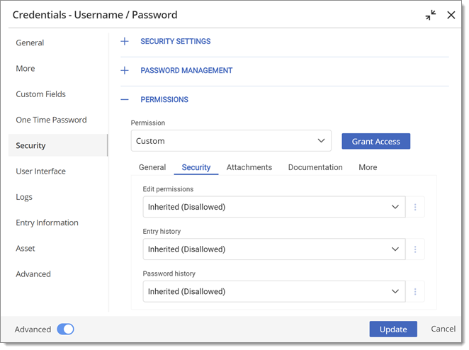 Permissions – Security