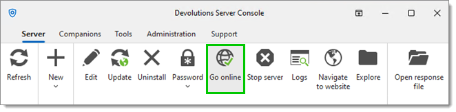Go online