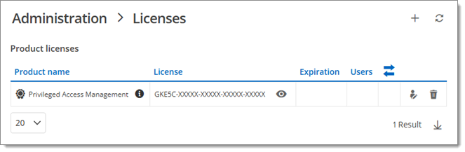 Licenses