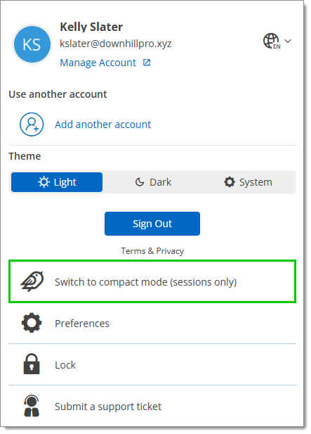 Switch to the simplified view