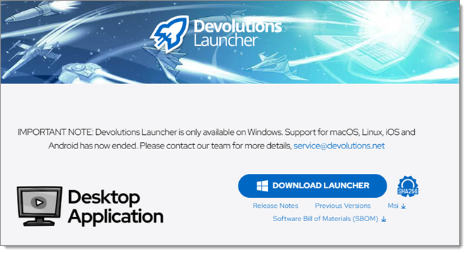 Download Devolutions Launcher